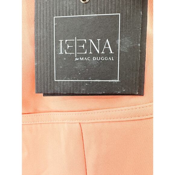 MAC DUGGAL Dress Size 8 Evening Gown Peach NEW One Shoulder Jersey Mermaid - Picture 3 of 7